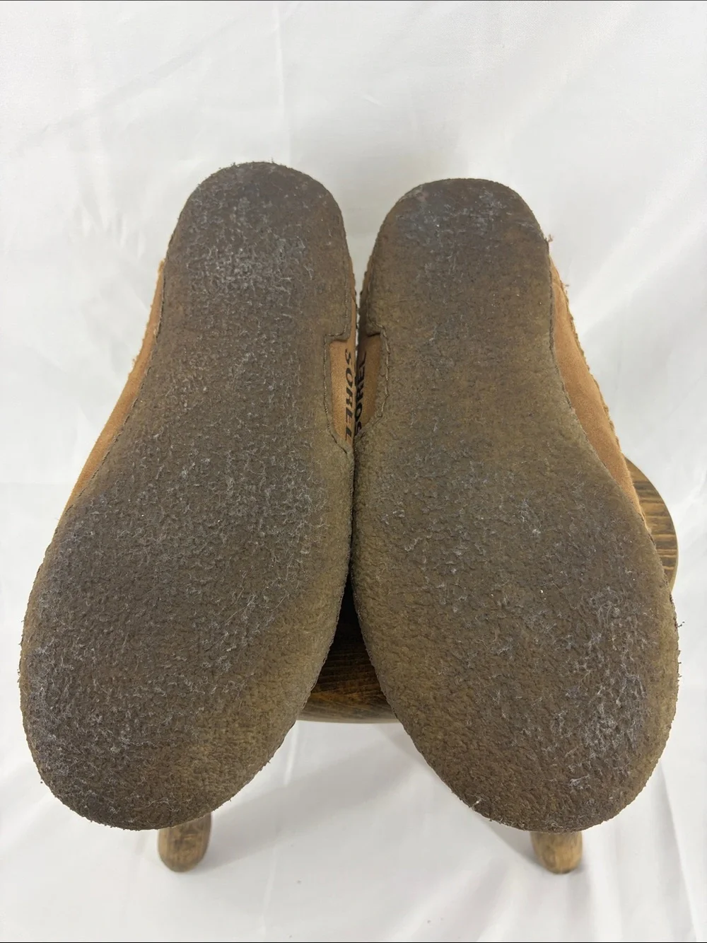 Sorel Manawan Suede Moccasin Bootie Slippers w/ Faux Fur Lining, Mens 10